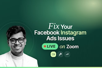 fix your facebook,instagram ads,pixel issues live on zoom, no pass required