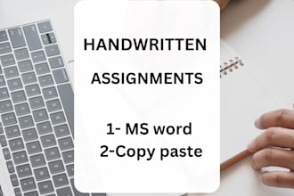 do handwritten assignments or in ms word