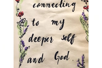 create handwritten affirmation prints and journal page art
