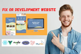 be your front end and backend website developer