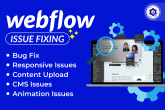fix your webflow website, bugs, and responsive issues