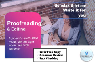 do check grammar, spelling, proofread and copyedit in any english document