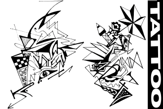 create abstract tattoos in my art style