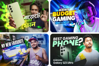 make technology, gadgets, ai youtube thumbnails