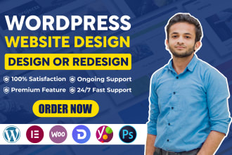 design, redesign, build, copy, clone, create, fix or revamp wordpress website