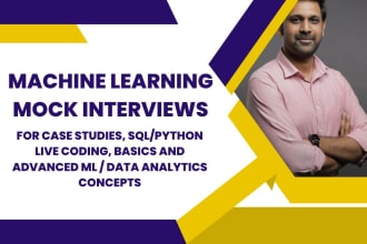 do machine learning, data science, analytics mock interviews