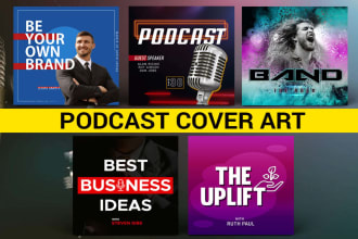 do a professional podcast cover art design