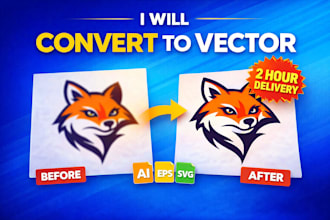 vector tracing, vectorize image, redraw logo, image to vector