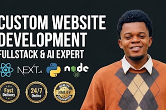 build custom websites, web apps and backend apis
