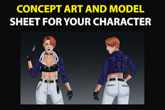 do concept art and model sheets