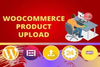 do wordpress woocommerce products upload and products listing data entry