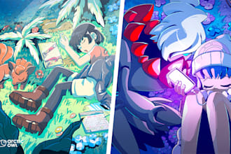draw an amazing illustration with you and your pokemon
