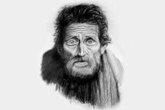 realistic pencil portrait from a photo
