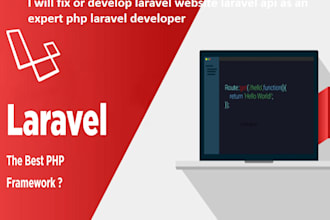fix or develop laravel website laravel api as an expert php laravel developer