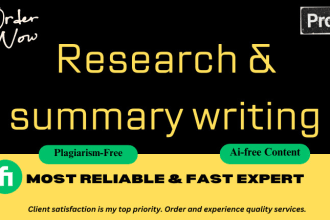 do case study analysis, research and summary writing on any topic