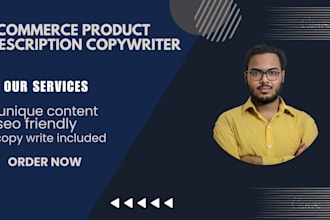 your be ecommerce product description copywriter