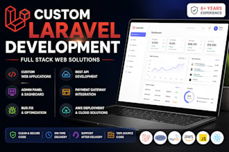 develop custom laravel web application