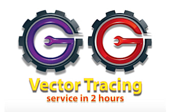 vector trace logo or image, vectorize, raster to vector