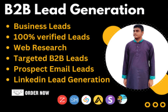 do  b2b lead generation linkedin lead generation and email list prospecting