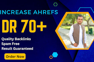increase ahrefs dr or domain rating with quality backlinks