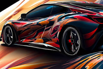 paint a unique car wrap design