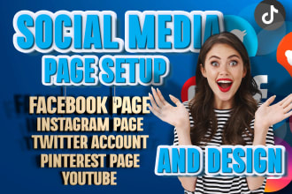 create a facebook, instagram, youtube, twitter business page
