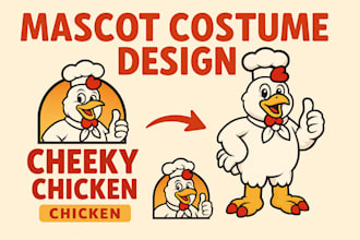 design mascot costume for your brand