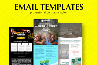 design responsive email templates and newsletter for ads