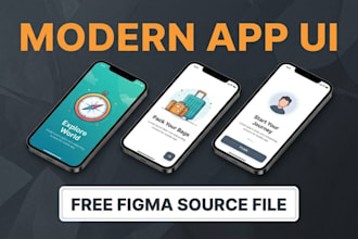 design modern splash screens and app onboarding screens