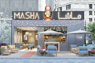 create stunning restaurant interior design and roof top