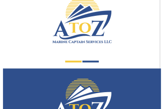 make elegant blue boat selling buying charter recreation logo