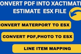 convert pdf into xactimate estimate esx file