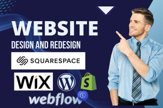 expert website developer and redesigner squarespace, wix, shopify, webflow