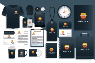 design corporate brand identity including modern logo