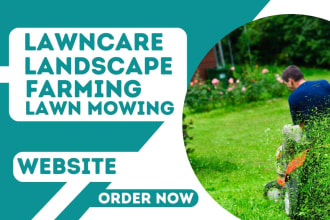 design garden lawn care landscape tree removal pest control farming website
