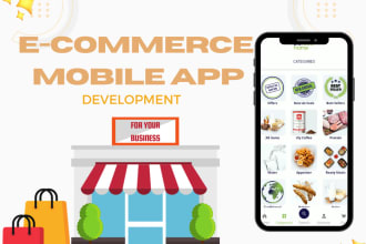 develop ecommerce mobile app for android and ios