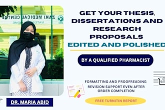 edit or proofread thesis, dissertations, and research proposals