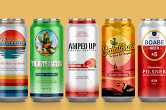 do label for energy drink, beer, beverage, juice, seltzer, drinks, sports drink