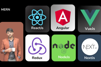 maintain or develop custom react js or angular js web app with nodejs