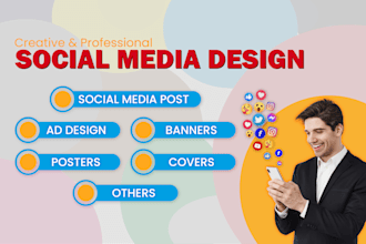design creative social media poster to grow your brands
