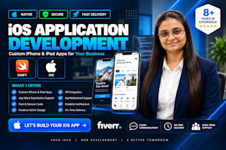 develop ios apps with modern UI and advanced feature