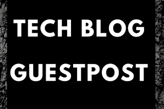 write an article and publish guest post on tech blog