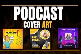 design podcast cover art, podcast artwork, podcast cover design, podcast logo