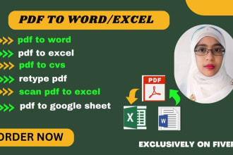 convert fast and accurate PDF to excel word cvs