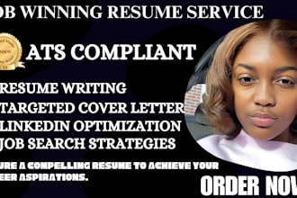 write your CV, resume, cover letter and optimize linkedin