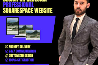 provide squarespace website design and site redesign service