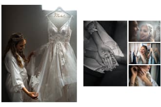 design a photo book, wedding album