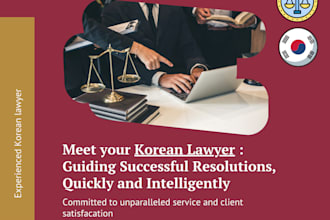provide expert legal guidance as a korean lawyer