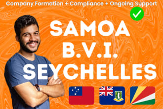 form your company in samoa, bvi, or seychelles