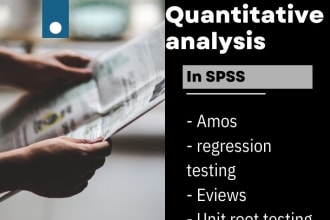 do analysis using spss or eviews
